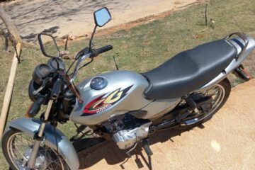 Moto recuperada. Foto: Polícia Militar