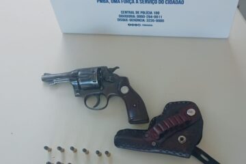 Armas apreendidas. Foto: Polícia Militar