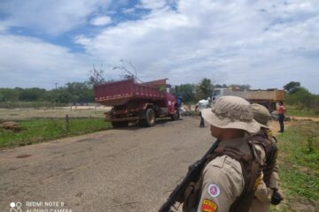 Trecho da BR-122. Foto: Polícia Militar