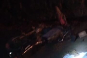 Acidente de moto em Caetité. Foto: Polícia Militar