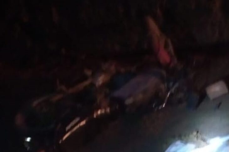 Acidente de moto em Caetité. Foto: Polícia Militar