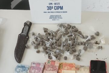 Drogas apreendidas. Foto: Polícia Militar