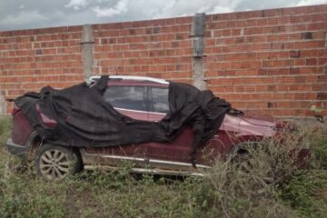 Carro recuperado. Foto: Polícia Militar