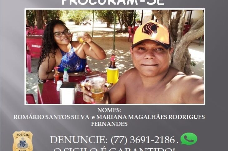 Romário Santos Silva e Mariana Magalhães da Silva Belém. Foto: Reprodução Polícia Civil