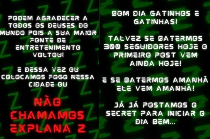 Conversa do perfil falso. Foto: Reprodução Delegacia de Brumado