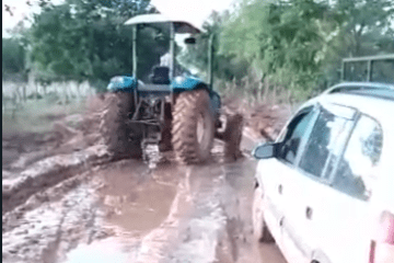 Estrada da Agrovila 23. Foto: Leitor Folha do Vale