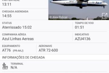 Imagem do aplicativo Flightradar 24