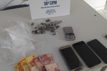 Material apreendido em Bom Jesus da Lapa. Foto: Reprodução Polícia Militar