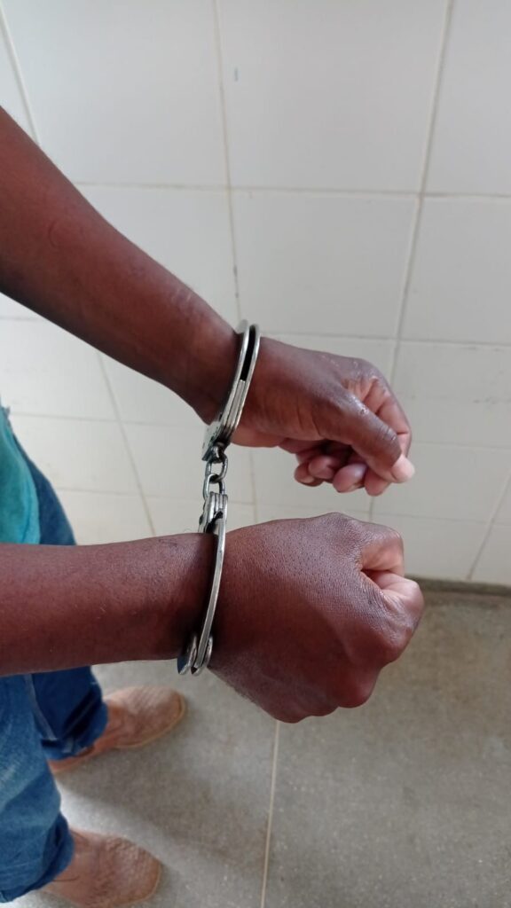 Preso por descumprir medida. Foto: Reprodução Polícia Civil