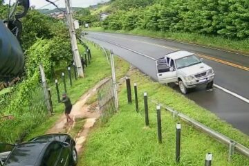Câmera registra o momento da tentativa de assalto. Foto: reprodução Ubaitaba Urgente