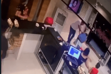 Mulher agredida em lanchonete em Guanambi. Foto: Reprodução Rede Social