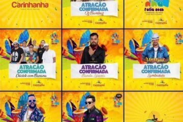 Programação do Carnaval 2023. Foto: Reprodução Prefeitura de Carinhanha