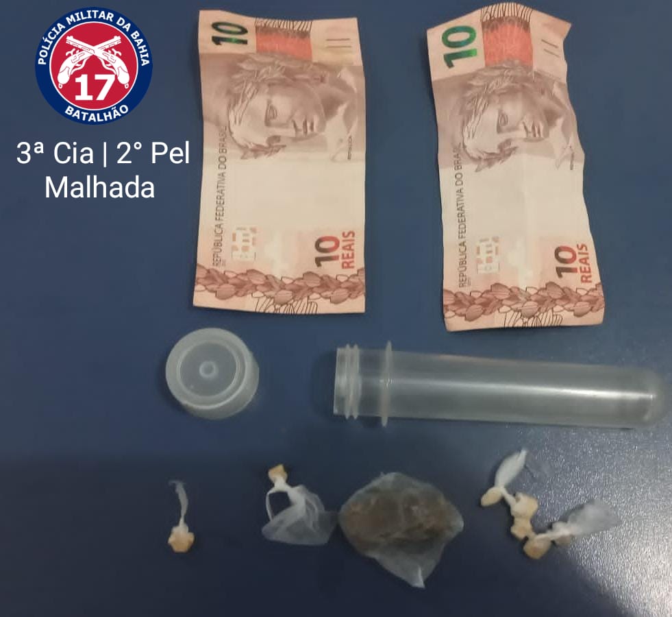 Material apreendido. Foto: Polícia Militar