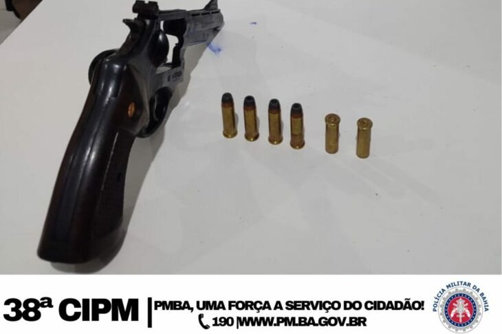Arma apreendida em Serra do Ramalho. Foto: Polícia Militar