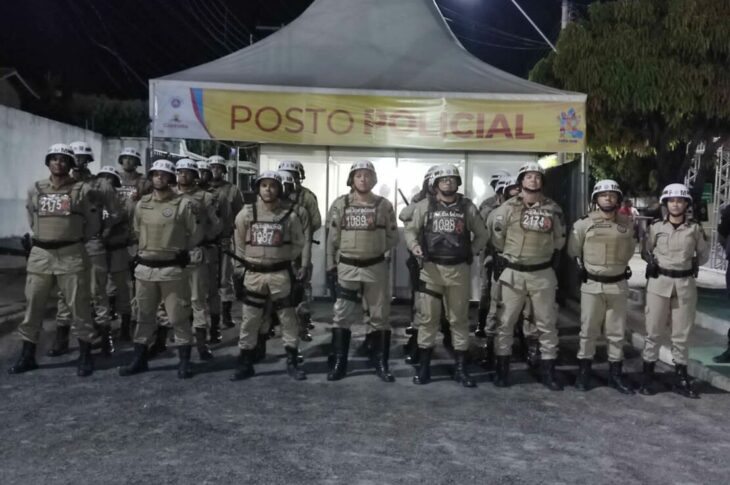 Efetivo da Polícia Militar. Foto: Polícia Militar