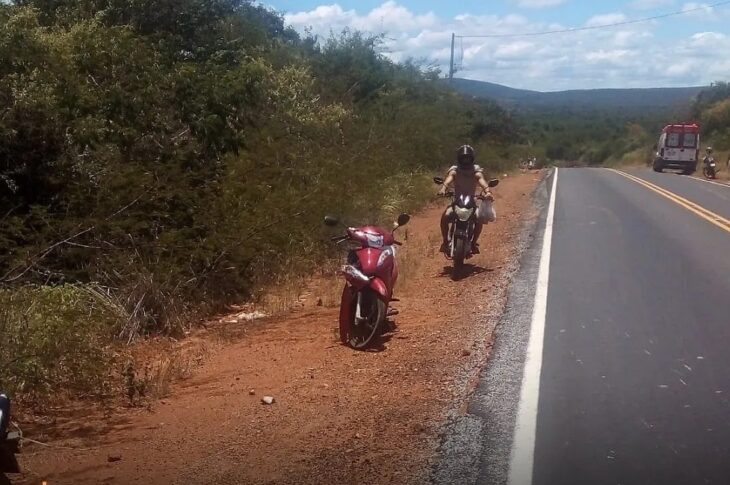 Celeste morreu na BA-617, em Caculé. Foto: reprodução Informe Cidade