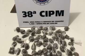 Drogas apreendidas em Bom Jesus da Lapa. Foto: Polícia Militar