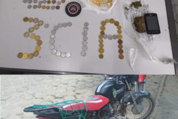 Drogas apreendidas. Foto: Reprodução Polícia Militar