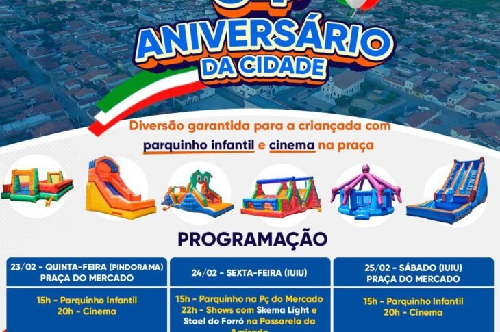 Aniversário de Iuiu. Foto: Reprodução Prefeitura de Iuiu