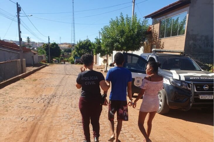 Presos pela Polícia Civil em Riacho de Santana. Foto: Polícia Civil