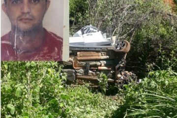 Clésio morreu após tombar o carro e ficar preso às ferragens. Foto: Smtran