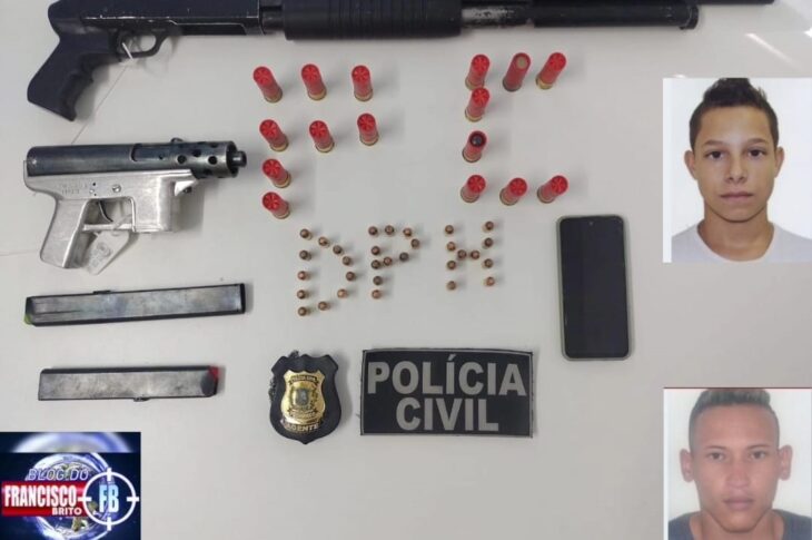 Dupla guanambiense presa. Foto: Reprodução GRUPO PERNAMBUCO NEWS