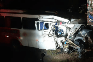 Acidente na MGG-401 em Janaúba. Foto: Corpo de Bombeiros/Divulgação