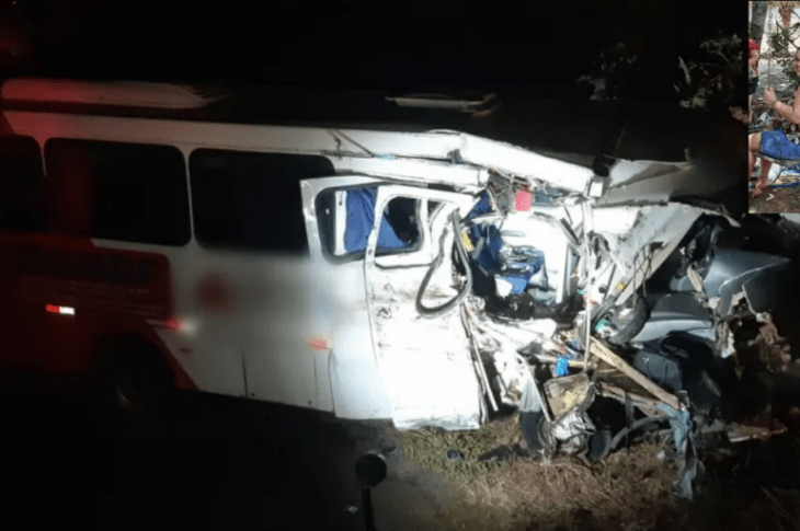 Acidente na MGG-401 em Janaúba. Foto: Corpo de Bombeiros/Divulgação