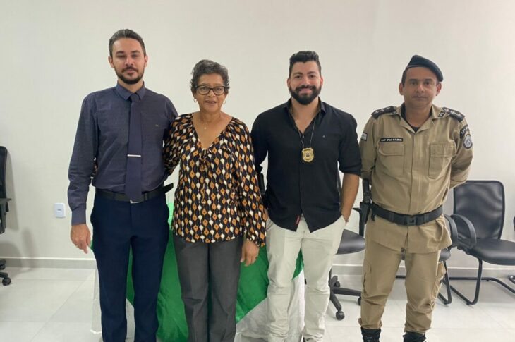 Girlânio. Chica do PT,Zanderlan e Fábio Júnior. Foto: Divulgação