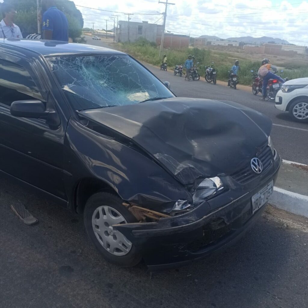 Carro envolvido no acidente. Foto: Smtran