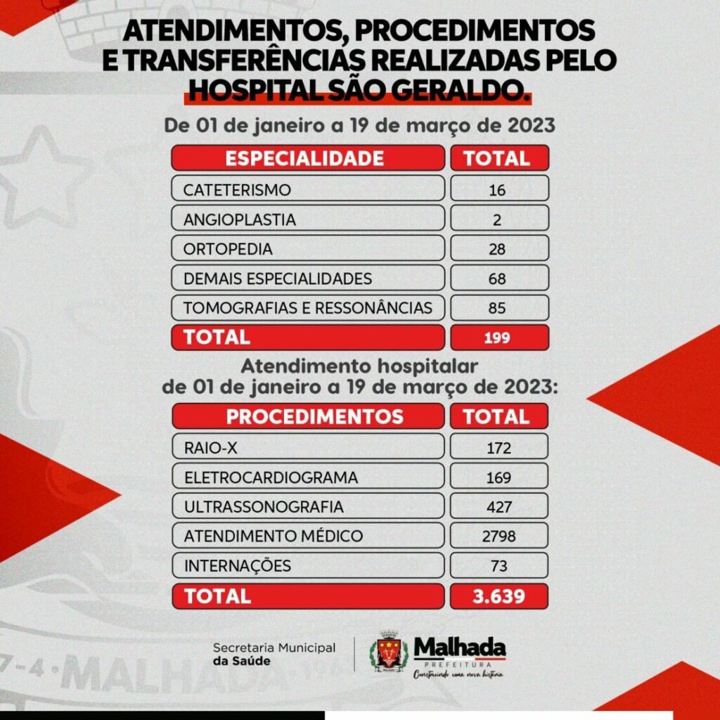 Relatório de atendimento. Reprodução Secretaria de Saúde