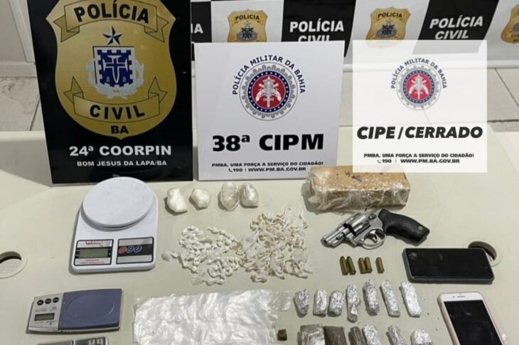 Material apreendido na operação. Foto: Polícia Civil