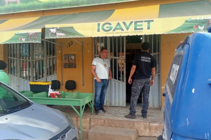 Polícia Técnica no local. Foto: Polícia Civil