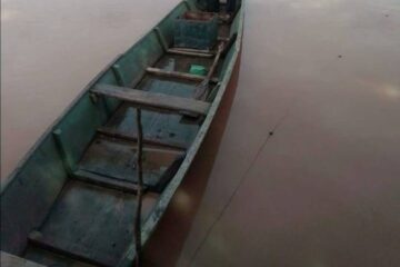 Barco furtado em Angico. Foto: Reprodução família