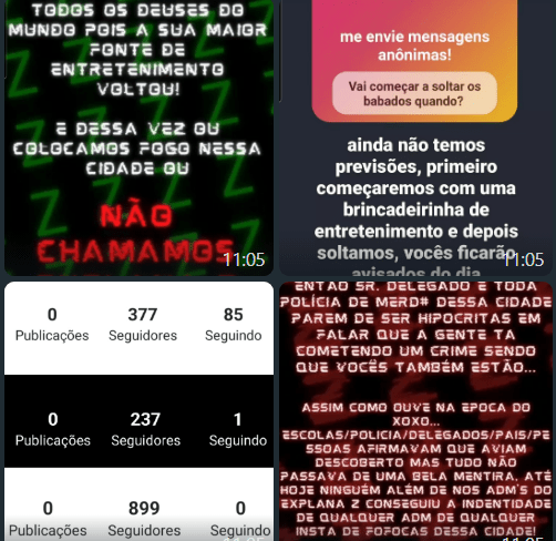 Perfil criado. Foto: Polícia Civil
