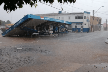 Estrutura de posto de combustível. Foto: Reprodução Achei Sudoeste