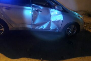 Carro envolvido no acidente. Foto: Reprodução SMtran