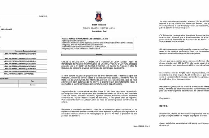 Decisão do TJ