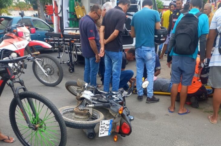 Acidente em cruzamento. Foto: Smtran