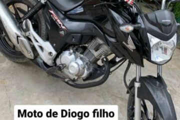 Moto furtada em Carinhanha. Foto: divulgação