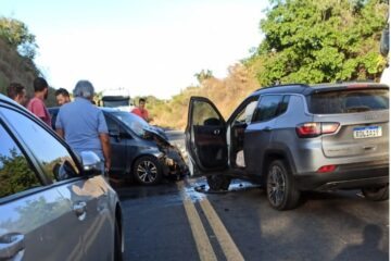 Colisão na BR-030, em Guanambi. Foto: Reprodução Rede social