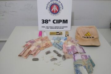 Material apreendido em Bom Jesus da Lapa. Foto: Reprodução Polícia Militar