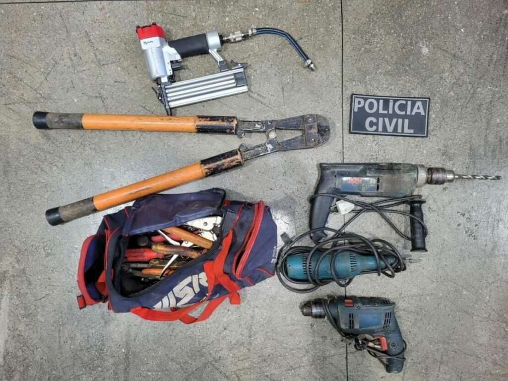 Material apreendido em Brumado. Foto: Polícia Civil