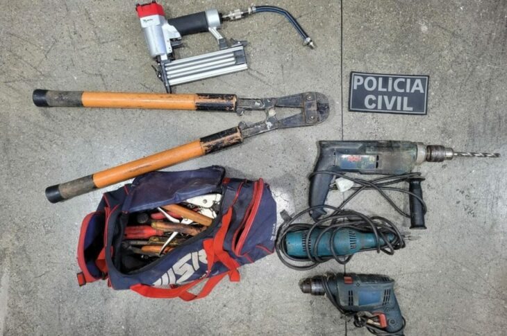 Material apreendido em Brumado. Foto: Polícia Civil