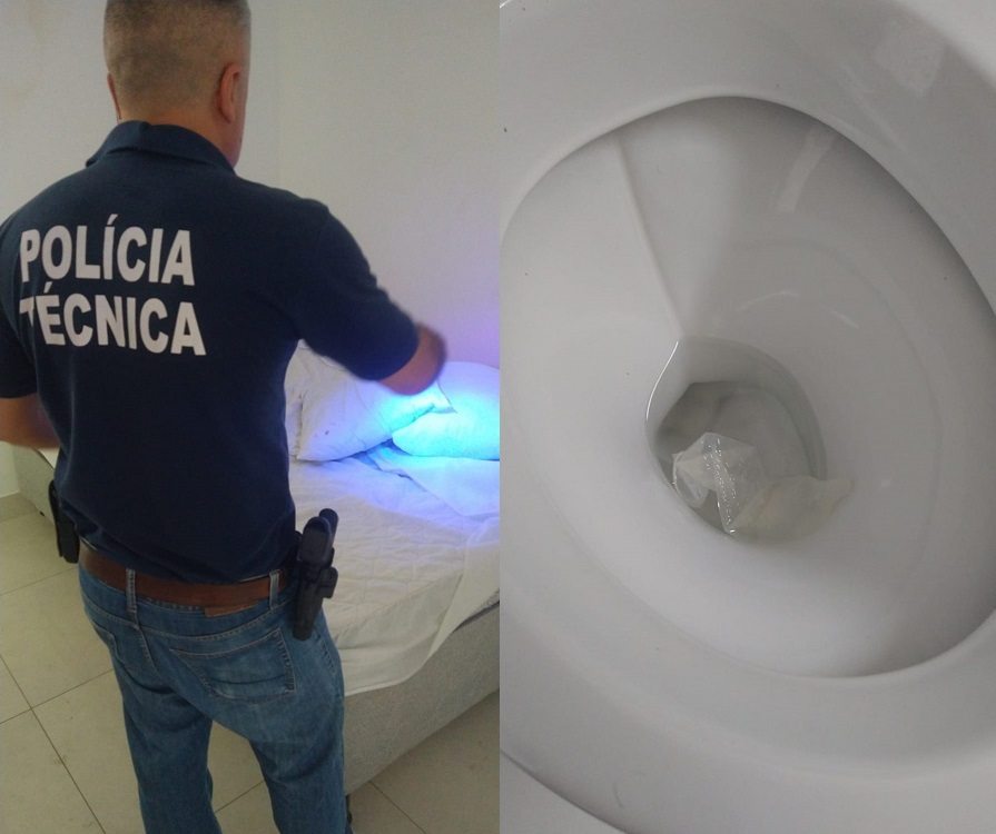 Polícia no local do crime. Foto: Polícia Civil