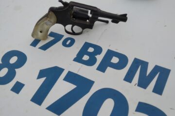 Arma apreendida em Guanambi. Foto: Polícia Militar