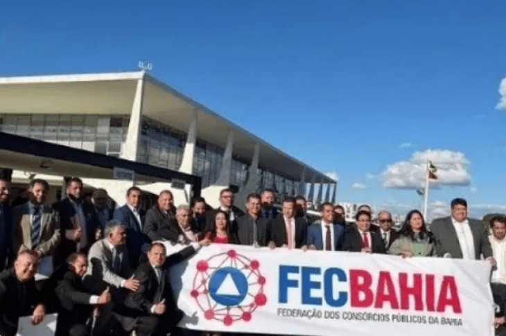 Prefeitos em Brasília. Foto: Rede Social