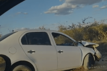 Carro envolvido no acidente