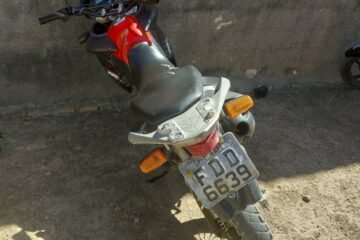 Moto com restrição. Foto: Polícia Militar