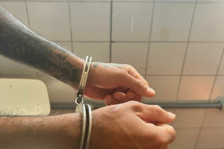 Homem preso por receptação. Foto: Polícia Civil